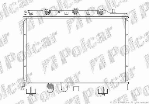 Polcar 632008-2 - Radiator, mühərrikin soyudulması furqanavto.az