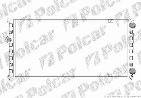 Polcar 671308-4 - Radiator, mühərrikin soyudulması furqanavto.az