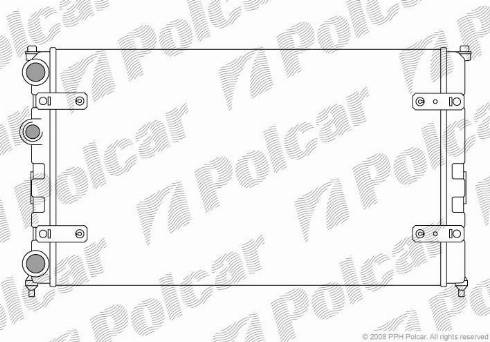 Polcar 671308-2 - Radiator, mühərrikin soyudulması furqanavto.az