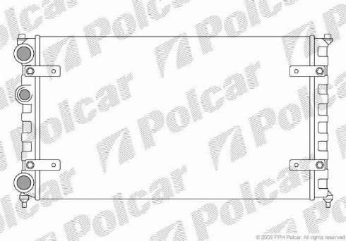 Polcar 671308A2 - Radiator, mühərrikin soyudulması furqanavto.az