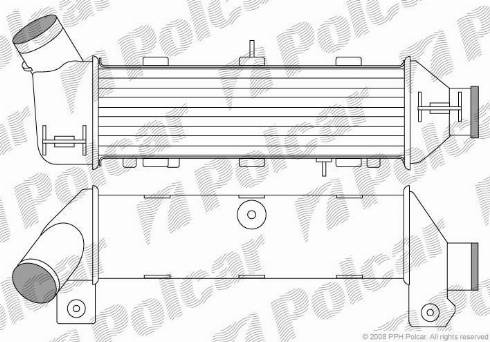 Polcar 6713J82X - Intercooler, şarj cihazı furqanavto.az