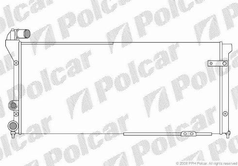 Polcar 6720086X - Radiator, mühərrikin soyudulması furqanavto.az