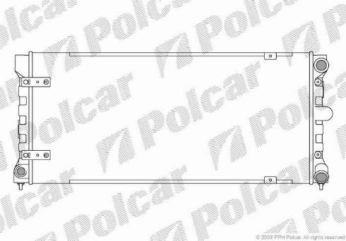 Polcar 672008-1 - Radiator, mühərrikin soyudulması furqanavto.az