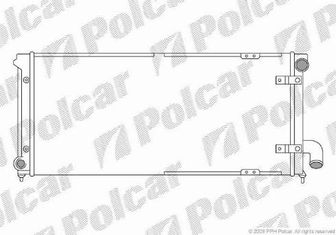 Polcar 672008-3 - Radiator, mühərrikin soyudulması furqanavto.az