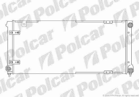 Polcar 672008-2 - Radiator, mühərrikin soyudulması furqanavto.az