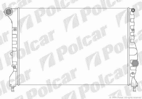 Polcar 140408A2 - Radiator, mühərrikin soyudulması furqanavto.az