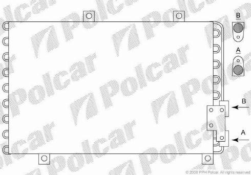 Polcar 1405K82X - Kondenser, kondisioner furqanavto.az