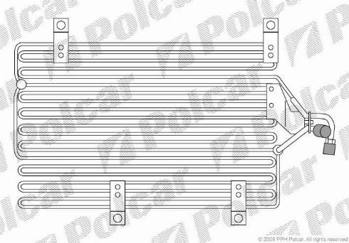 Polcar 1405K8B1 - Kondenser, kondisioner furqanavto.az