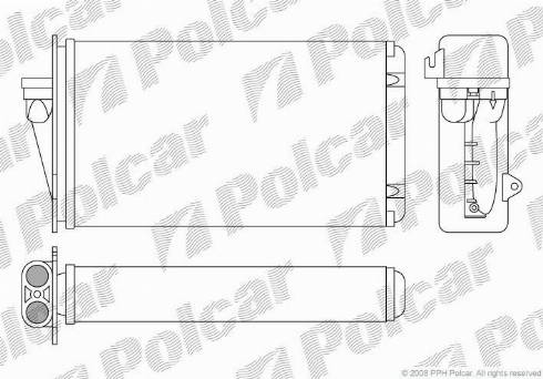 Polcar 1402N8-1 - İstilik dəyişdiricisi, daxili isitmə furqanavto.az