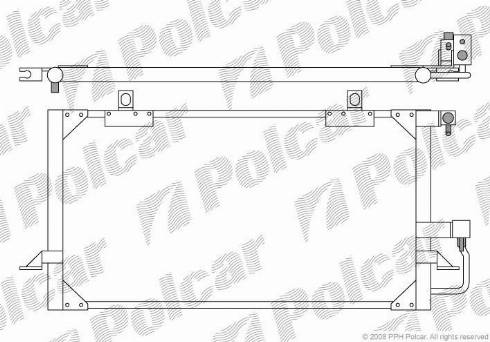 Polcar 1308K8C1 - Kondenser, kondisioner furqanavto.az