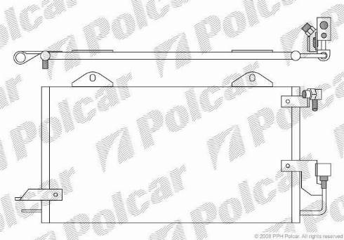 Polcar 1308K8C2 - Kondenser, kondisioner furqanavto.az