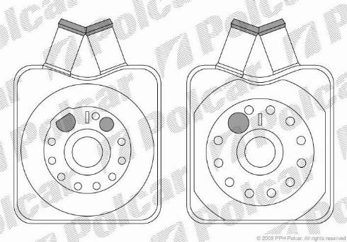 Polcar 1308L8-1 - Yağ soyuducu, mühərrik yağı furqanavto.az