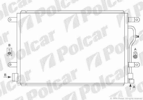 Polcar 1335K81X - Kondenser, kondisioner furqanavto.az