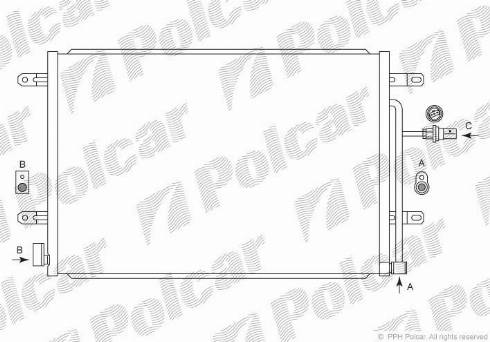 Polcar 1335K82X - Kondenser, kondisioner furqanavto.az