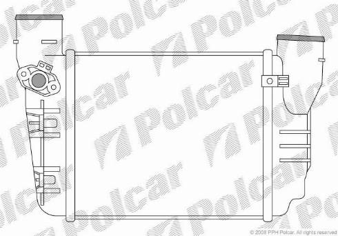 Polcar 1336J81X - Intercooler, şarj cihazı furqanavto.az