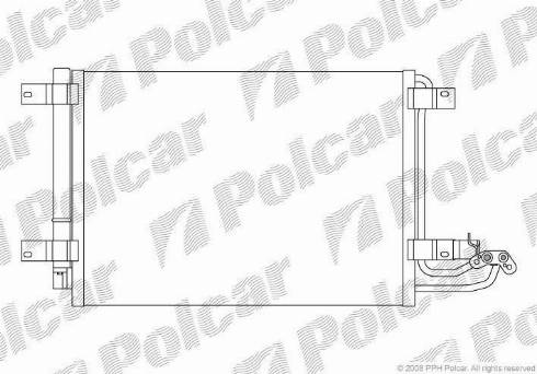 Polcar 1331K8C1S - Kondenser, kondisioner furqanavto.az