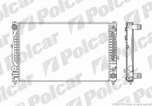 Polcar 1324086X - Radiator, mühərrikin soyudulması furqanavto.az