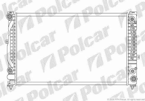 Polcar 132408A6 - Radiator, mühərrikin soyudulması furqanavto.az