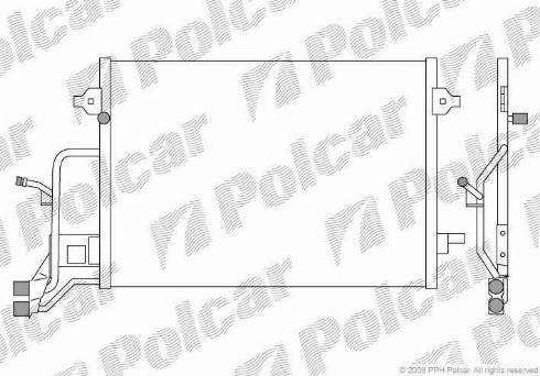 Polcar 1324K8C1 - Kondenser, kondisioner furqanavto.az