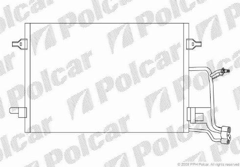 Polcar 1324K83X - Kondenser, kondisioner furqanavto.az