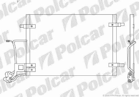 Polcar 1324K8C3 - Kondenser, kondisioner furqanavto.az