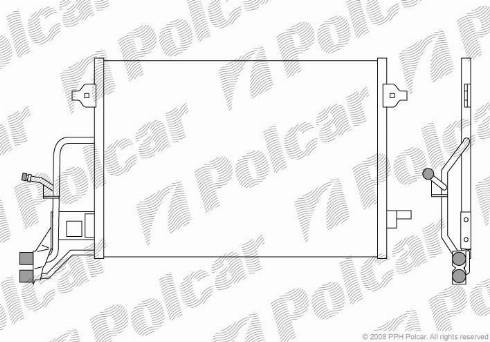 Polcar 1324K8C2 - Kondenser, kondisioner furqanavto.az