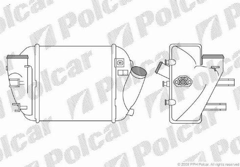 Polcar 1325J82X - Intercooler, şarj cihazı furqanavto.az