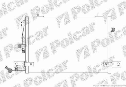 Polcar 1326K8C1 - Kondenser, kondisioner furqanavto.az