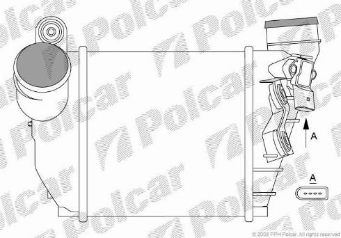 Polcar 1323J83X - Intercooler, şarj cihazı furqanavto.az