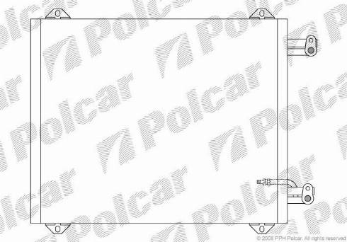 Polcar 1322K8C1 - Kondenser, kondisioner furqanavto.az