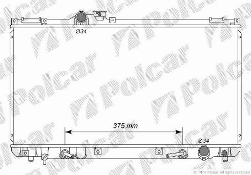 Polcar 8010081K - Radiator, mühərrikin soyudulması furqanavto.az