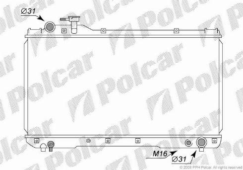 Polcar 8144081K - Radiator, mühərrikin soyudulması furqanavto.az