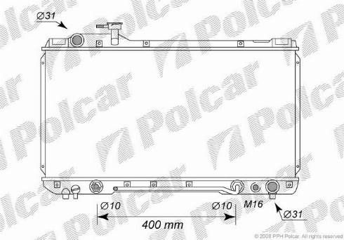 Polcar 8144083K - Radiator, mühərrikin soyudulması furqanavto.az