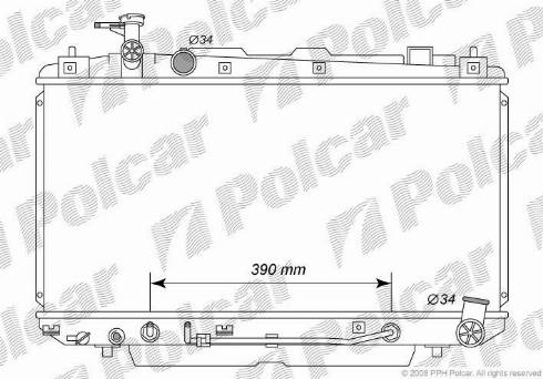 Polcar 8146082K - Radiator, mühərrikin soyudulması furqanavto.az