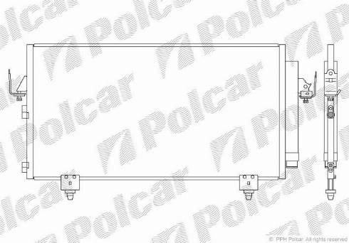 Polcar 8146K82K - Kondenser, kondisioner furqanavto.az