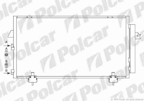 Polcar 8146K8C2 - Kondenser, kondisioner furqanavto.az