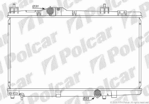 Polcar 8104081K - Radiator, mühərrikin soyudulması furqanavto.az