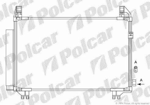 Polcar 8105K83K - Kondenser, kondisioner furqanavto.az