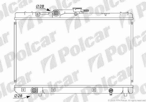Polcar 8101084K - Radiator, mühərrikin soyudulması furqanavto.az