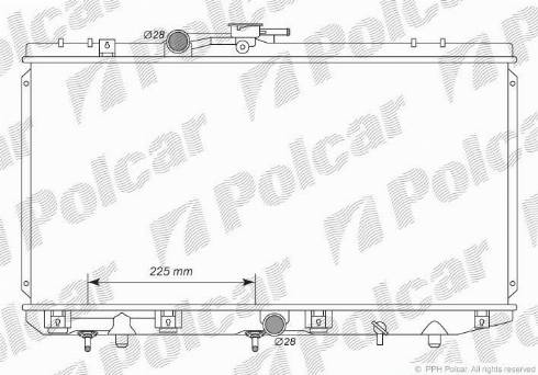 Polcar 8101086K - Radiator, mühərrikin soyudulması furqanavto.az