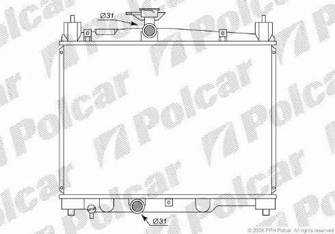 Polcar 810308-1 - Radiator, mühərrikin soyudulması furqanavto.az