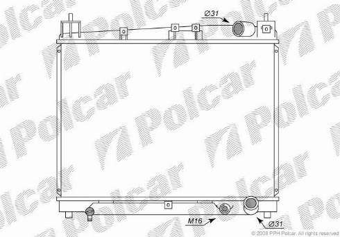 Polcar 8103083K - Radiator, mühərrikin soyudulması furqanavto.az