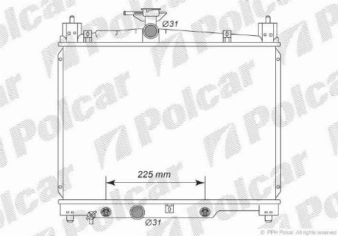 Polcar 810308-2 - Radiator, mühərrikin soyudulması furqanavto.az