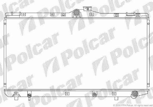 Polcar 8110083K - Radiator, mühərrikin soyudulması furqanavto.az