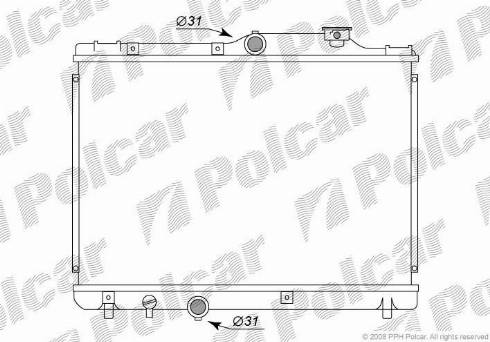 Polcar 8111082K - Radiator, mühərrikin soyudulması furqanavto.az