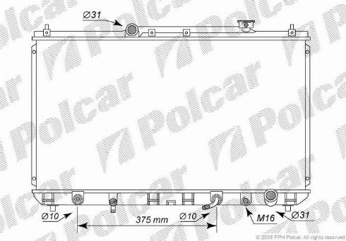 Polcar 8135082K - Radiator, mühərrikin soyudulması furqanavto.az