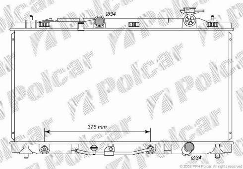 Polcar 8131082K - Radiator, mühərrikin soyudulması furqanavto.az
