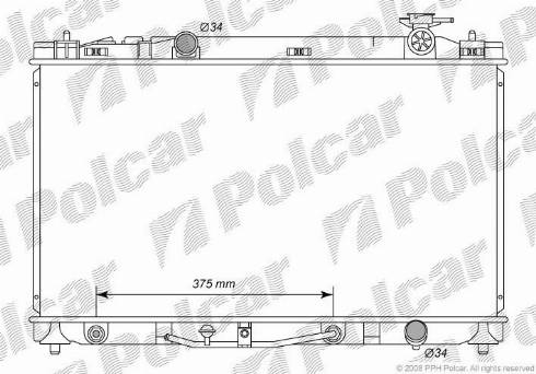 Polcar 8138084K - Radiator, mühərrikin soyudulması furqanavto.az