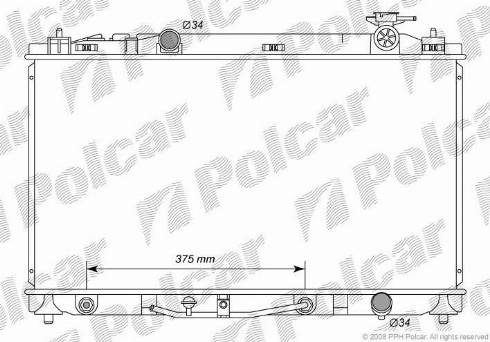 Polcar 8138083K - Radiator, mühərrikin soyudulması furqanavto.az