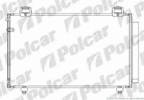 Polcar 8125K82K - Kondenser, kondisioner furqanavto.az